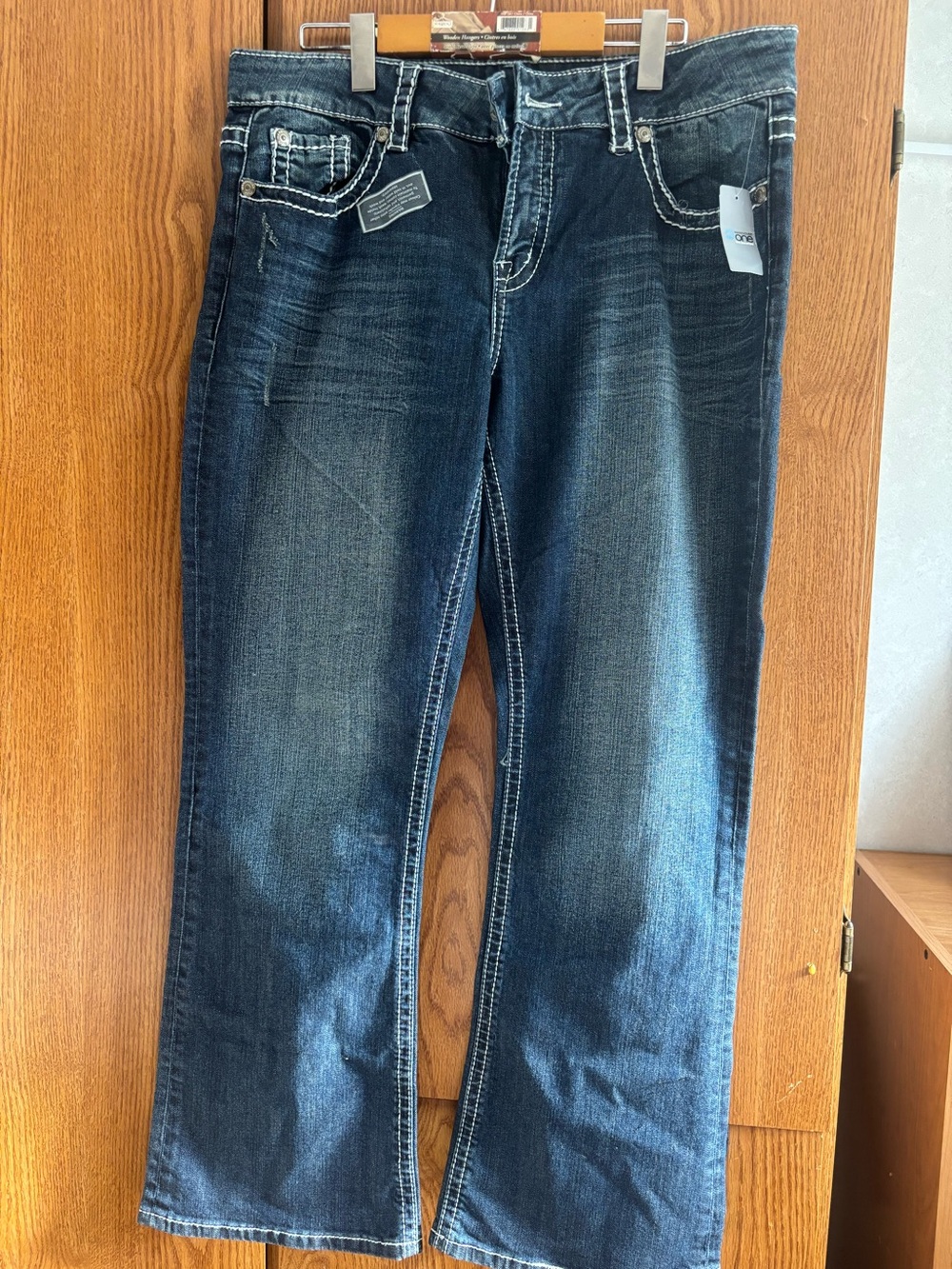 Dark Blue Women's Bootcut Jeans - Classic Denim